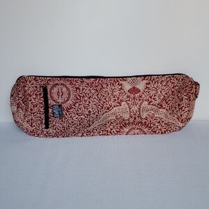 Klasik Bali Red and Cream Patterned Yoga Mat Bag